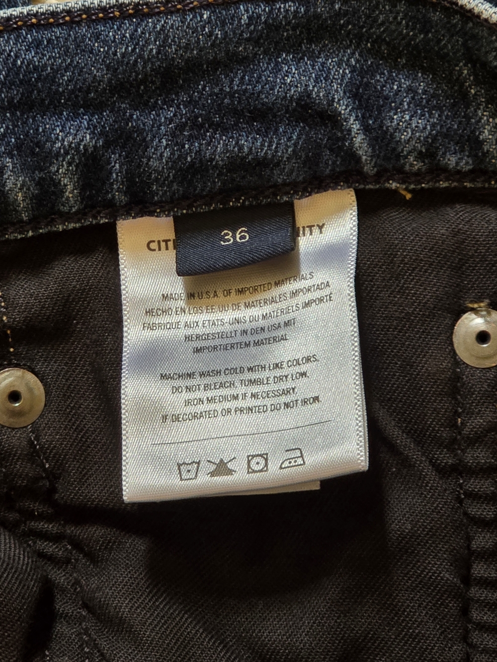Citizens Of Humanity Men's Indigo Straight Jeans 36x29 - Picture 3 of 6